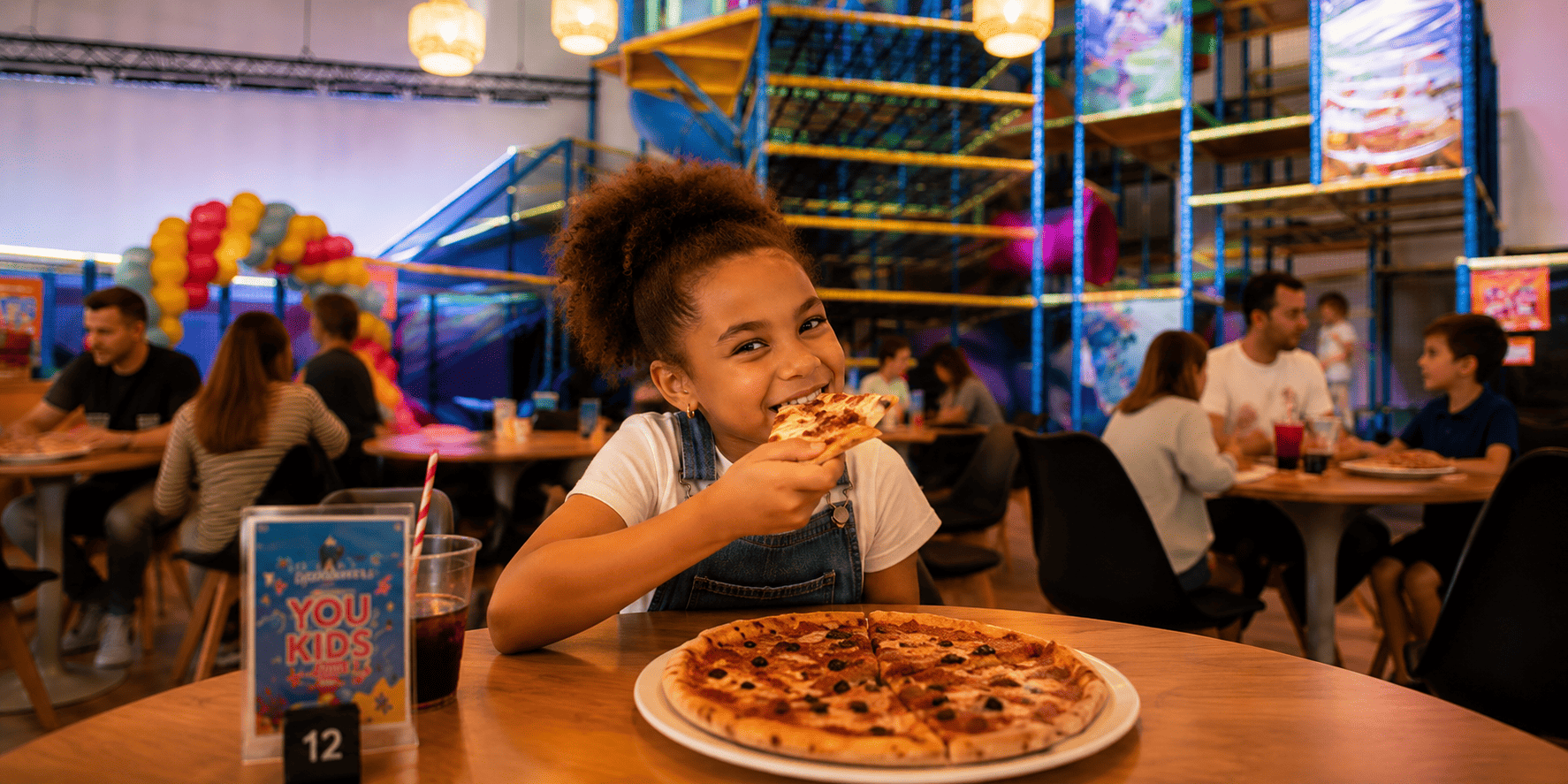 Espace snack du parc You Kids Thiverval Liberty pour les familles