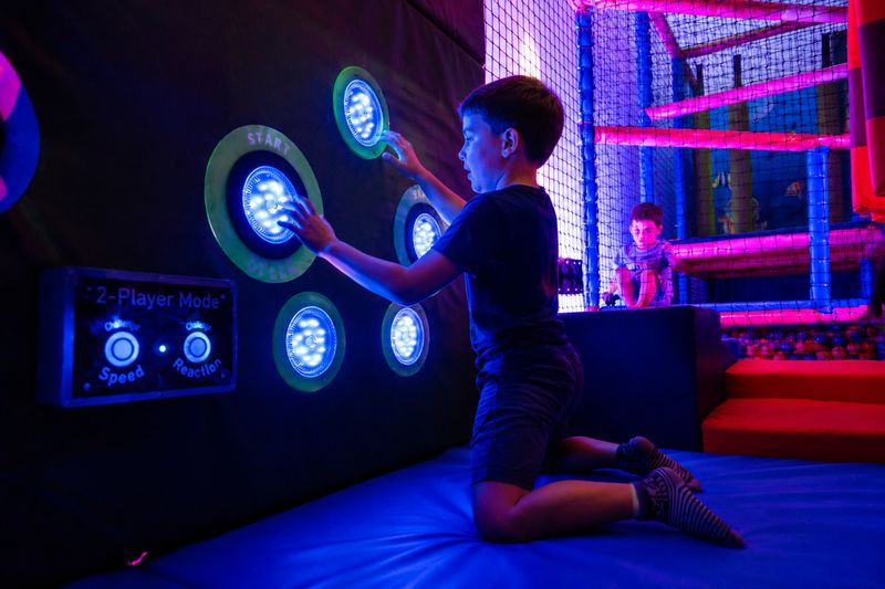 Mur interactif lumineux